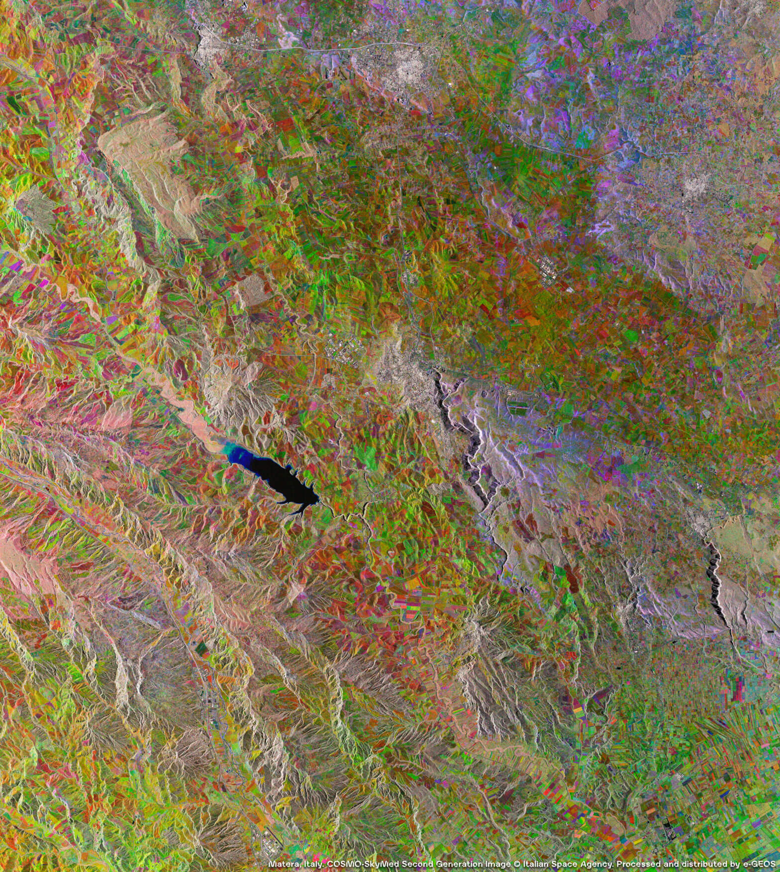 Immagine satellitare COSMO-SkyMed di Matera, Italia